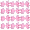 Large Boutique Hair Bows 6 Inch Cheerleading Cheerleader Cheer Bow Alligator ClipsPink