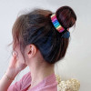 Sequins Lazy Hair Clips Acrylic Ponytail Holder Bundle Hair Claws Women Girls Rainbow Hair Accessories for Thick and Thi