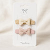 Doromy 100PCS Hair Clip Bow Display Cards Rectangular Clip Collecting Cardboard Kraft Paper Hair Bow Holder Cards for Ha