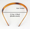 BIKCZEWIN 12 Pieces Plastic Headbands for Women Girls with Glasses No Headache Headband No Slip Teeth Comb Skinny Hair A