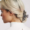 CROWN GUIDE Fancy Hair Claw Jaw Clips Pins For Womens Vintage Rhinestone Crystal Flowers Hair Barrette for Thick Hair Ac