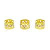 Honbay 20PCS Gold Rhinestone Hair Rings Dreadlocks Beads Braid Hair Cuffs Braiding Hair Jewelry Heart Hollow Out