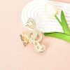 Music Note Rhinestone Hair Claw for Women Girls Pearl Butterfly Jaw Clamps for Hair Non Slip Large Hair Claw Clips for T