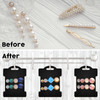 Mototo 200 PCS Hair Clip Bow Display Cards Hair Barrettes Jewelry Display Holder Rectangle Paper Cardboard for Hair Acce