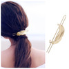 Yheakne Vintage Hair Bun Cuff Leaf Bun Holder Cage Gold Hair Slide Pin Metal Hair Stick Bun Holder Cage Alloy Hair Fork