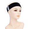 GEX Beauty Flexible Velvet Wig Grip Wig Band Scarf Head Hair Band Adjustable FasternDeep Black