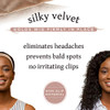 MainBasics Wig Grip Band for Keeping Wigs in Place Adjustable Velvet Wig Headband Beige