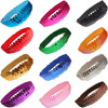Kenz Laurenz Sequin Headband Pack 12 Glitter Headbands Elastic Stretch Sparkly Fashion Headband for Teens Girls Women Vo