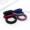 Khalee Hair Elastics Tie Stretch Ponytail Band Thick Hairs Elastics 6 PCS