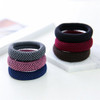 Khalee Hair Elastics Tie Stretch Ponytail Band Thick Hairs Elastics 6 PCS