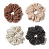 Large satin Scrunchies XL Silk Oversized Scrunchie for Thick long Hair Scrunchy Bobbles Hair Ties Jumbo for Women Girls