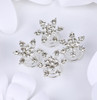 Jovono Boho Hair Clips Silver Crystal Headpieces Wedding Snow Hair Accerssories for Women and Girls Set2