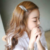 Yheakne Leaf Hair Clip Barrette Silver Metal Hair Barrette Side Clip Headpieces Minimalist Hair Barrette Headwear Decora