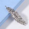 Yheakne Leaf Hair Clip Barrette Silver Metal Hair Barrette Side Clip Headpieces Minimalist Hair Barrette Headwear Decora
