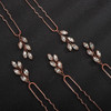 Teyglen 5pcs Crystal Bridal Hair Pins Rhinestone Wedding Hair Pieces Gold Silver Rhinestone Hair Pins Set Handmade Hair