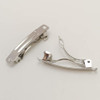 Chenkou Craft 40pcs Silver Metal French Barrette Hair Clips DIY Craft 1 12