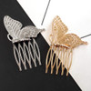 4 Pcs Vintage Butterfly Hair Combs Metal Hair Side Comb Clips Wedding Bridal Headpiece Hair Accessories for Women and Gi