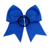 DEEKA 12PCS 8 Large Cheer Hair Bows Ponytail Holder Handmade for Teen Girls Softball Cheerleader SportsRoyal Blue