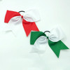 24Pcs 8 Large Cheer Hair Bows for Girls Ponytail Holder Grosgrain Ribbon Cheerleading Bows Elastic Hair Tie Bands for Gi