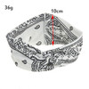 DINPREY Assorted Paisley Print Wide Bandana Knot Headbands Criss Cross Head Wrap Hair Band White