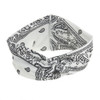 DINPREY Assorted Paisley Print Wide Bandana Knot Headbands Criss Cross Head Wrap Hair Band 4 Colors Pack A