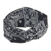 DINPREY Assorted Paisley Print Wide Bandana Knot Headbands Criss Cross Head Wrap Hair Band 4 Colors Pack A