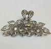 Women Fashion Retro Metal Alloy Rhinestone Large Size Fancy Hair Claw Jaw Clips Pins for Thick Hair white 1