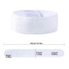 Facial Spa Headbands 4 PCS Makeup Shower Bath Wrap Sport Headband Terry Cloth Stretch Towel with Magic Tape White