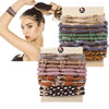 Hair Ties for Women Girls 20 Pcs Boho DualUse Bracelets and Hair Tie for Thick HairPony Tails No Damage No Crease Elasti