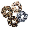 LOVEF 24pcs Leopard Print Hair Bands Scrunchy Hair Ties Ropes Scrunchies for Women Hair Accessories