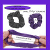 12 Pack Small Scrunchies Cotton Hair Scrunchy Red