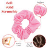 12 Pack Small Scrunchies Cotton Hair Scrunchy Light Pink