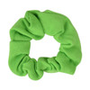Small Scrunchies Cotton Hair Bobble Set of 3 Neon Green