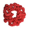 12 Pack Solid Hair Ties Scrunchies Red
