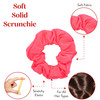 12 Pack Solid Hair Ties Scrunchies Neon Pink