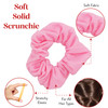 12 Pack Solid Hair Ties Scrunchies Light Pink