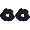 Set of 2 Large Solid Scrunchies Navy