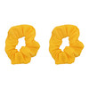 Set of 2 Solid Scrunchies Yellow