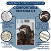 HairZing Clip Handmade Stretchy Hair Clips for Women Gentle and Adjustable Hair Clip 2 Pack Pearl Black Vintage Clincher