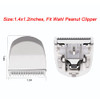 Audoc 2PCS White Professional Peanut ClippersTrimmers Snap On Replacement Blades 2068300Fits Compatible with Peanut Hair