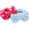 Hairizone 2 Pack Makeup Headbands for Washing Face Shower Spa Soft and Cute Big Bow Hair Bands for Women and Girls Light