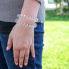 S T 594001 Hair Cord Ties and Bracelet Clear 5 Pack