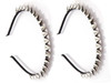 FULAI Duyppy 2 Pack Rivet Punk Spike Headband Studded Headband Party Hair Band Hair Clips for Women