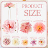 Geyoga 21 Pcs Flower Hair Pins Bride Head Rose Floral Pin Elegant Embellished Bridesmaids Bridal Hair Pins U Shaped Deco