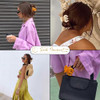 RC ROCHE ORNAMENT 12 Pcs Womens Octopus Claws Jaw Pumpkin Hair Clips Interlocking Teeth Strong Hold No Slip Grip Quality