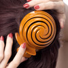 RC ROCHE ORNAMENT 6 Pcs Womens Spiral Dome Bun Maker Cover Round Clam Shell Stylish Spiral No Slip Grip Side Slide Beaut