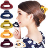 RC ROCHE ORNAMENT 6 Pcs Womens Firm Interlocking Claw Beautiful Tousled Half Up Bun Maker Girls Beauty Accessory Cute St
