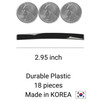 Aurora Pin Hair Barrettes Clips Set Medium Plastic Dome Styling Accessories Decorative Clamps For Half Updo Ponytail For