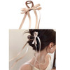 RFTWXHPN Bowknot Hair Claws Clip for Women Girls Tassel Ribbon Bowknot Hair Clips with Long Tail Bow Hair Claw Clips for