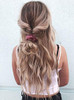 Velvet Scrunchies Hair Ties Women 6 Pack Big Vsco Girl Stuff Scrunchy for Hair Scrunchie Holder Elastic Bands With Zippe